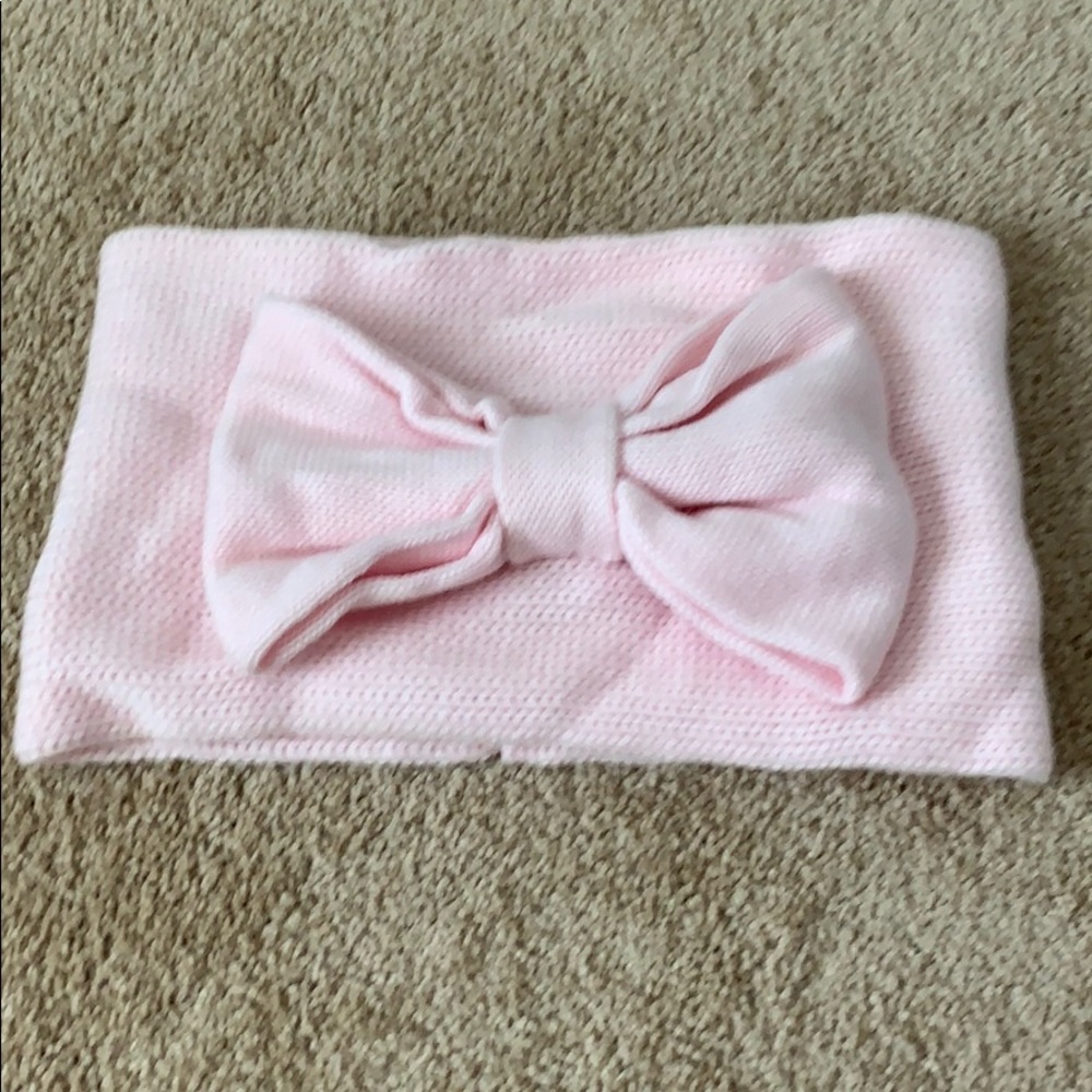 Kate Spade light pink bow neck wrap scarf